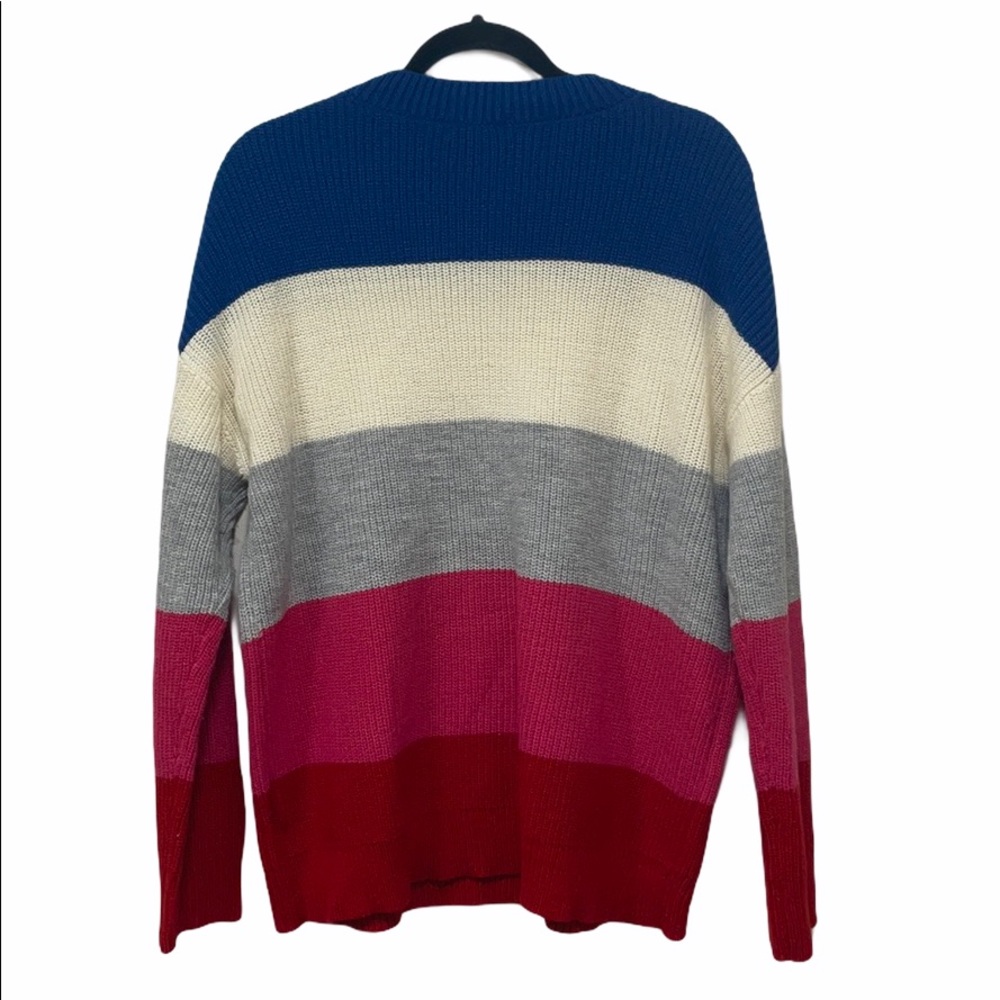 Solid Knit Solid Stripe Sweater - Picture 2 of 6